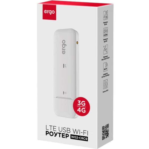 Покупка Маршрутизатор ERGO W023-CRC9 3G/4G USB Wi-Fi Router (W023-CRC9)