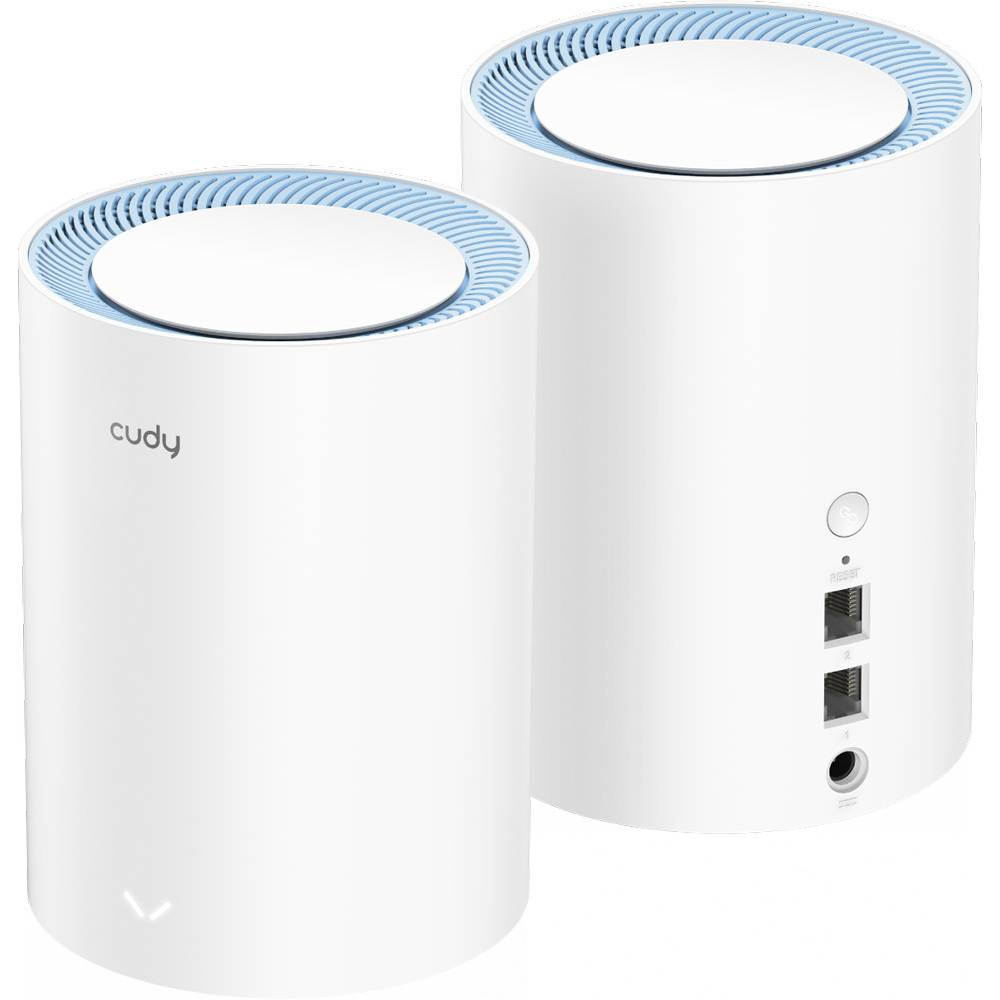 Маршрутизатор CUDY M1200 2-pack AC1200 Wi-Fi Mesh Solution White Дополнительно Процессор MT7628 1 ядро, 580 МГц; Оперативная память 128 МБ DDR3; Дополнительно Флэш-память 16 МБ;