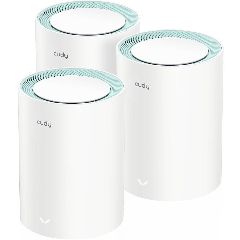 Маршрутизатор CUDY M1300(3-pack) AC1200 Wi-Fi Gigabit Mesh Solution White