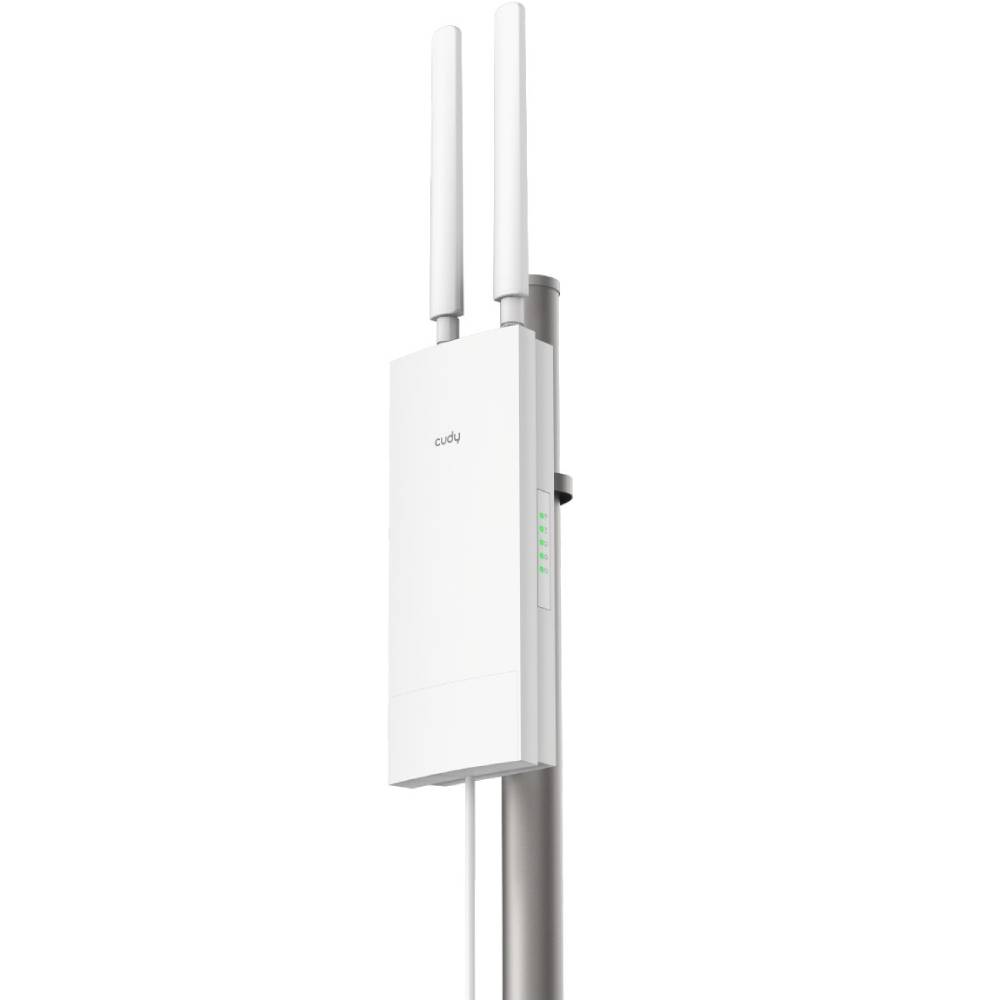 Точка доступу CUDY AP1300 Outdoor AC1200 WiFi Gigabit Outdoor Access Point Додатково Двоядерний процесор 880 МГц; Оперативна пам'ять – 128 Мб; Флеш-пам'ять 16 Мб; IP65