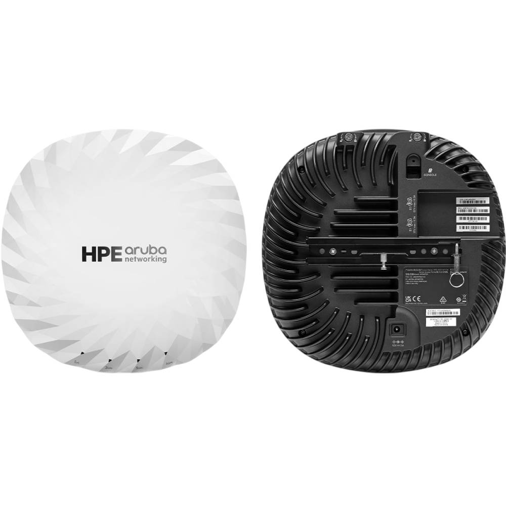 Точка доступу HPE 7 Internal Antennas Campus Access Point (S1G42A) Додатково GPS, Bluetooth Low Energy (BLE) радіо та Zigbee, GLONASS, Galileo, Beidou, Слот безпеки Kensington, Вбудований модуль TPM, Приймач GNSS L1 та L5