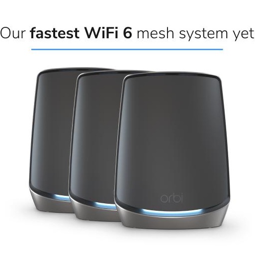 MESH система NETGEAR Orbi RBK863SB AX6000 Black (RBK863SB-100EUS) Тип устройства Wi-Fi роутер