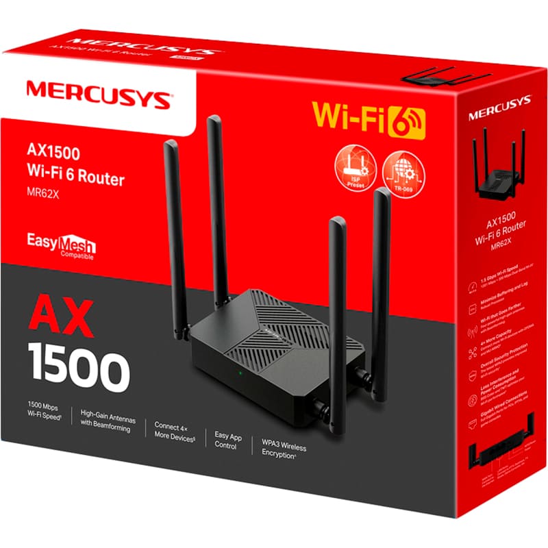 Wi-Fi роутер MERCUSYS AX1500 (MR62X) Дополнительные режимы работы мост (WDS)