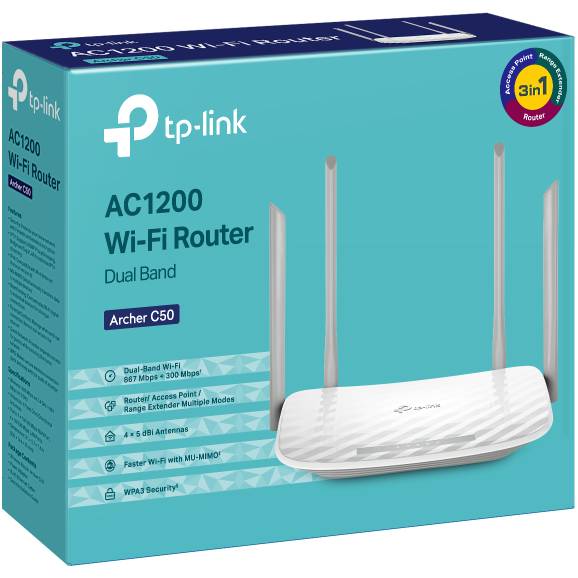 Wi-Fi роутер TP-LINK Archer C50 AC1200 Wireless Dual Band Router Дополнительные режимы работы повторитель