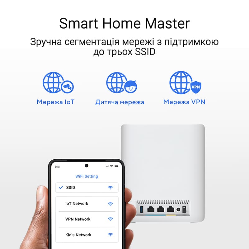 Покупка Mesh система ASUS ZenWiFi BT10 2-Pack White (90IG08Y0-MO3C40)