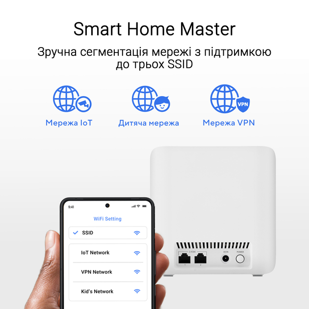 Фото Wi-Fi роутер ASUS ZenWiFi BD4 White (90IG0960-MO3C00)