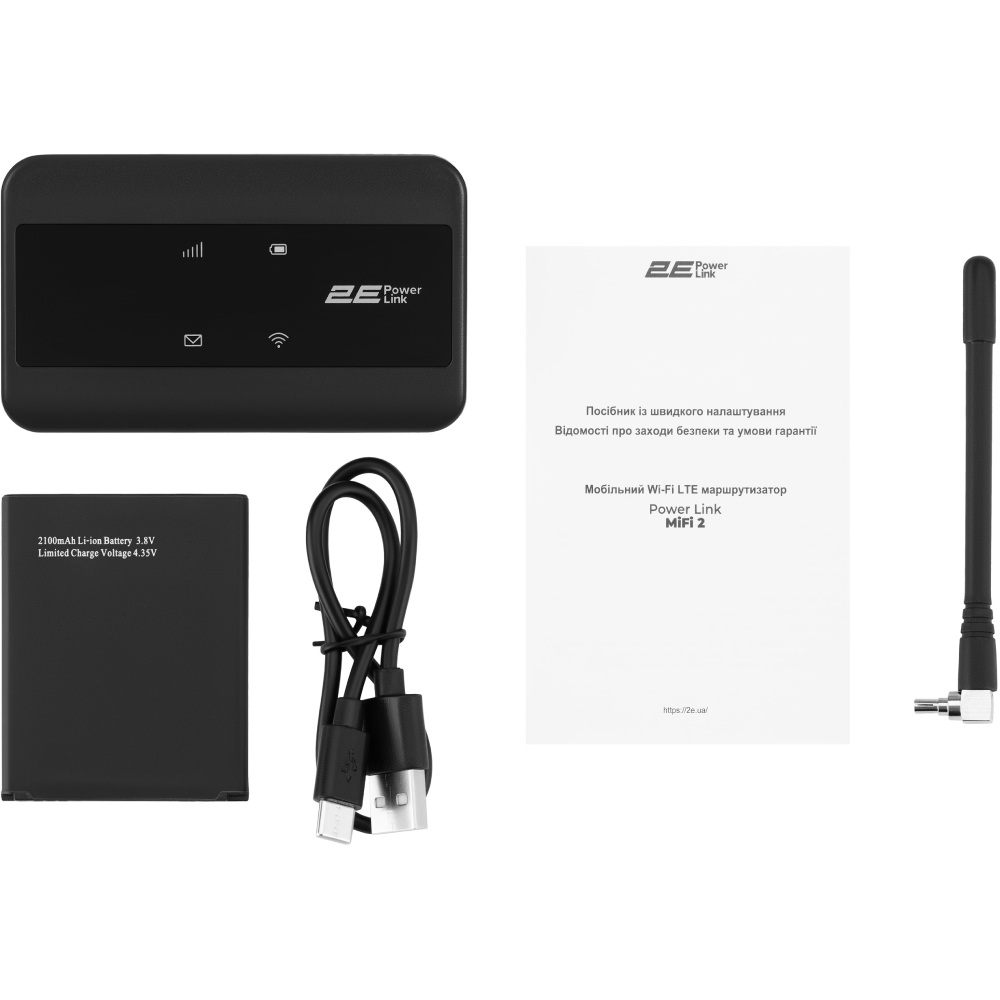 В Україні Мобільний роутер 2E PowerLink MiFi-2 (694743655346)