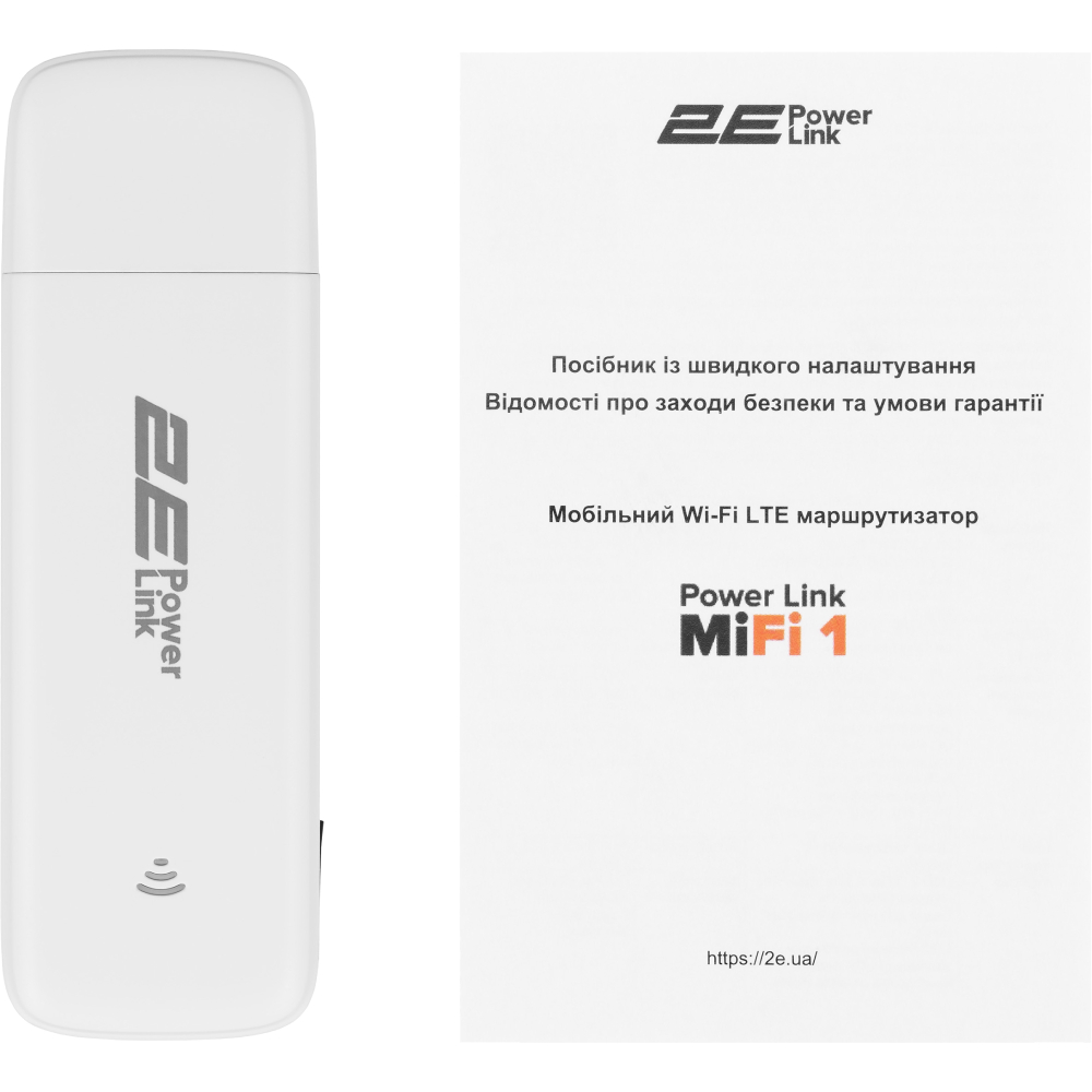 В інтернет магазині Мобільний 4G Wi-Fi роутер 2E PowerLink MiFi-1 2024 (694743655322)