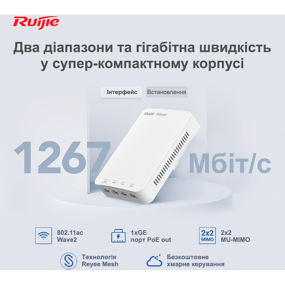 Фото 16 Точка доступа RUIJIE Reyee RG-RAP1200 P