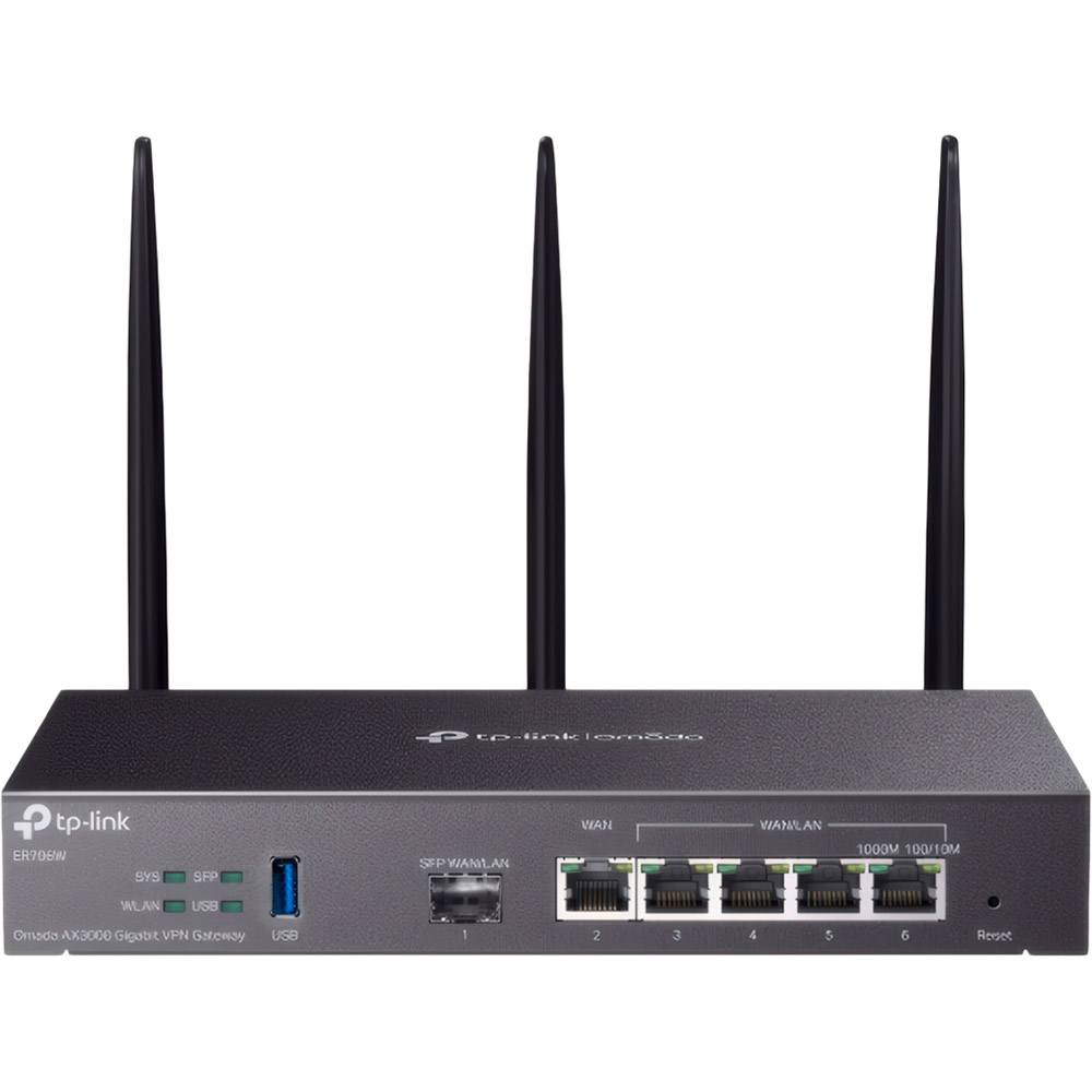 Маршрутизатор TP-LINK Omada Gigabit AX3000 (ER706W) Маршрутизатор TP-LINK Omada Gigabit AX3000 (ER706W)
