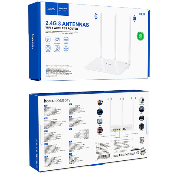 Покупка Маршрутизатор HOCO HI30 WiFi4 (6942007640688)