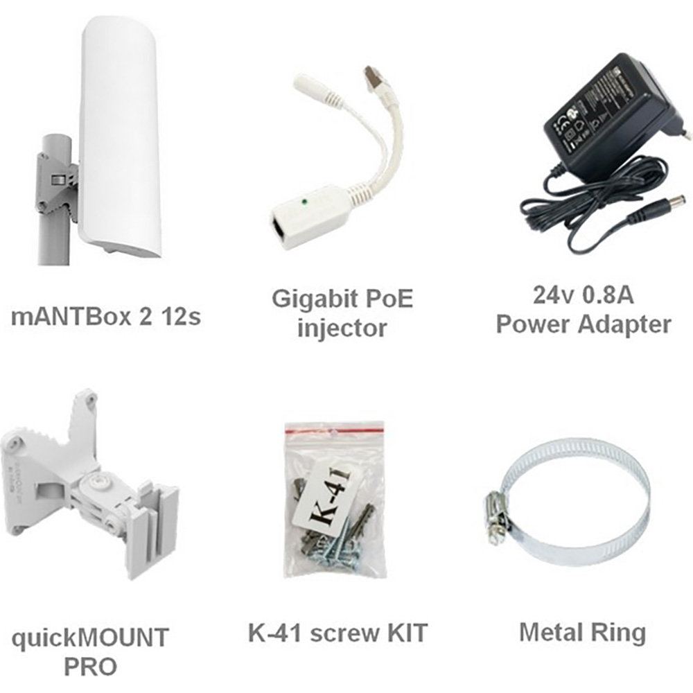 Точка доступу MIKROTIK mANTBox 2 12s (RB911G-2HPnD-12S) Стандарт Wi-Fi 802.11 g