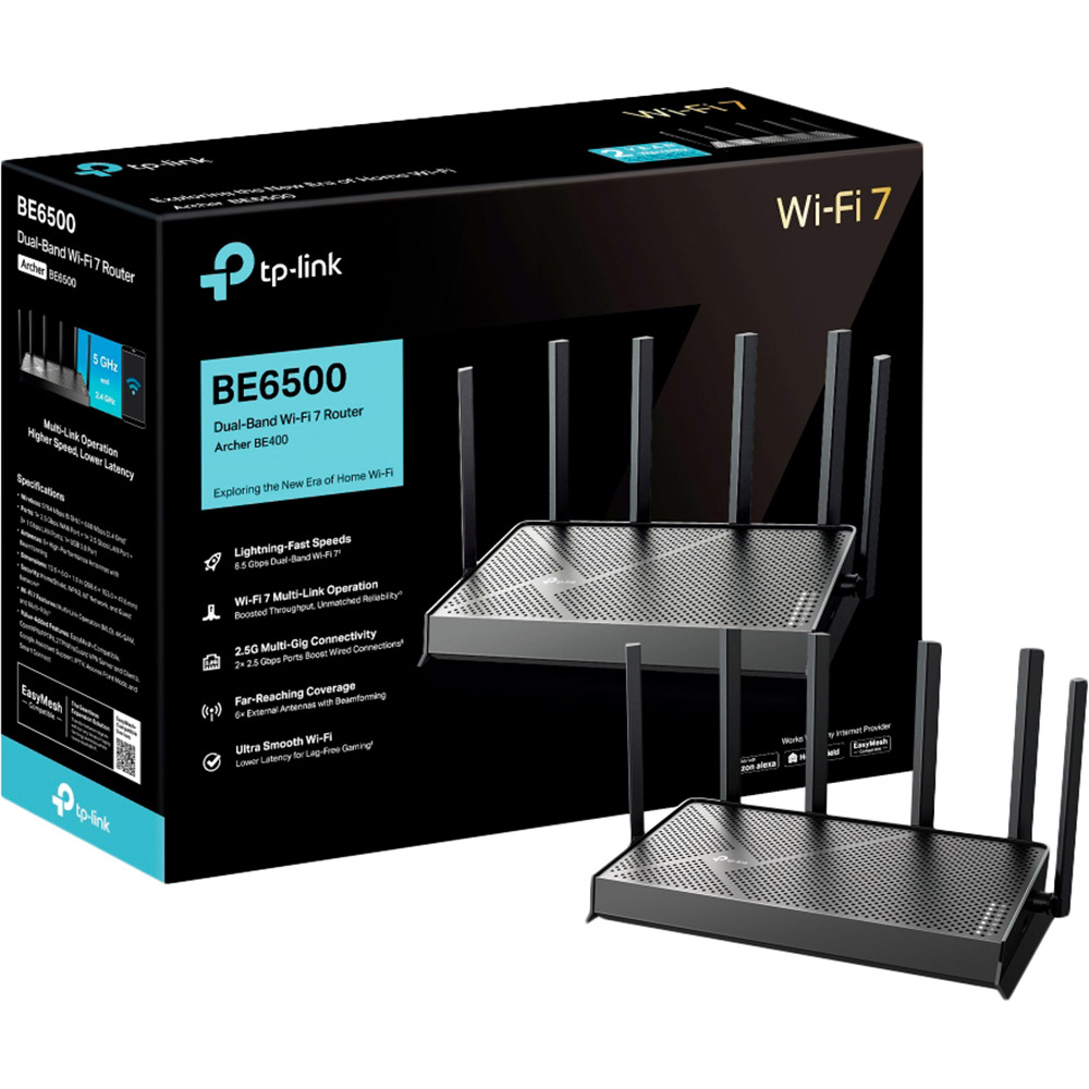 Маршрутизатор TP-LINK Archer BE400 WiFi7/BE6500/2.5Гбіт/с Додаткові режими роботи точка доступу