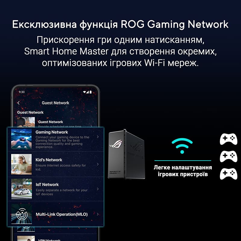 Покупка Wi-Fi роутер ASUS ROG STRIX GS-BE18000 GS18000 Black (90IG09Y0-MO9C00)