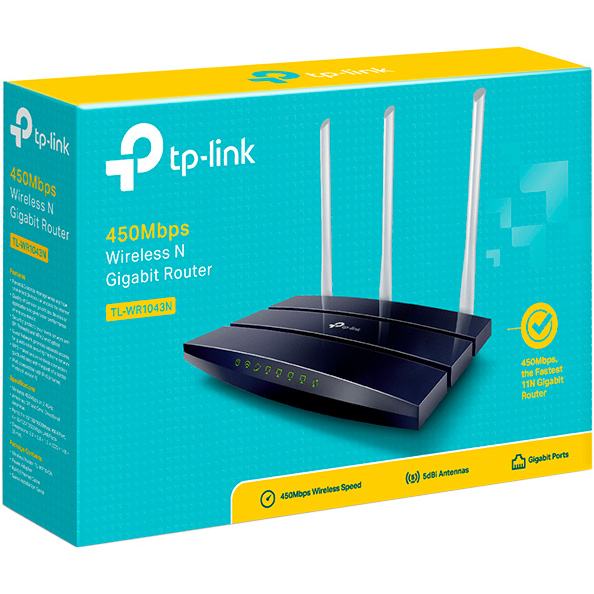 Wi-Fi роутер TP-LINK TL-WR1043N Стандарт Wi-Fi 802.11 b