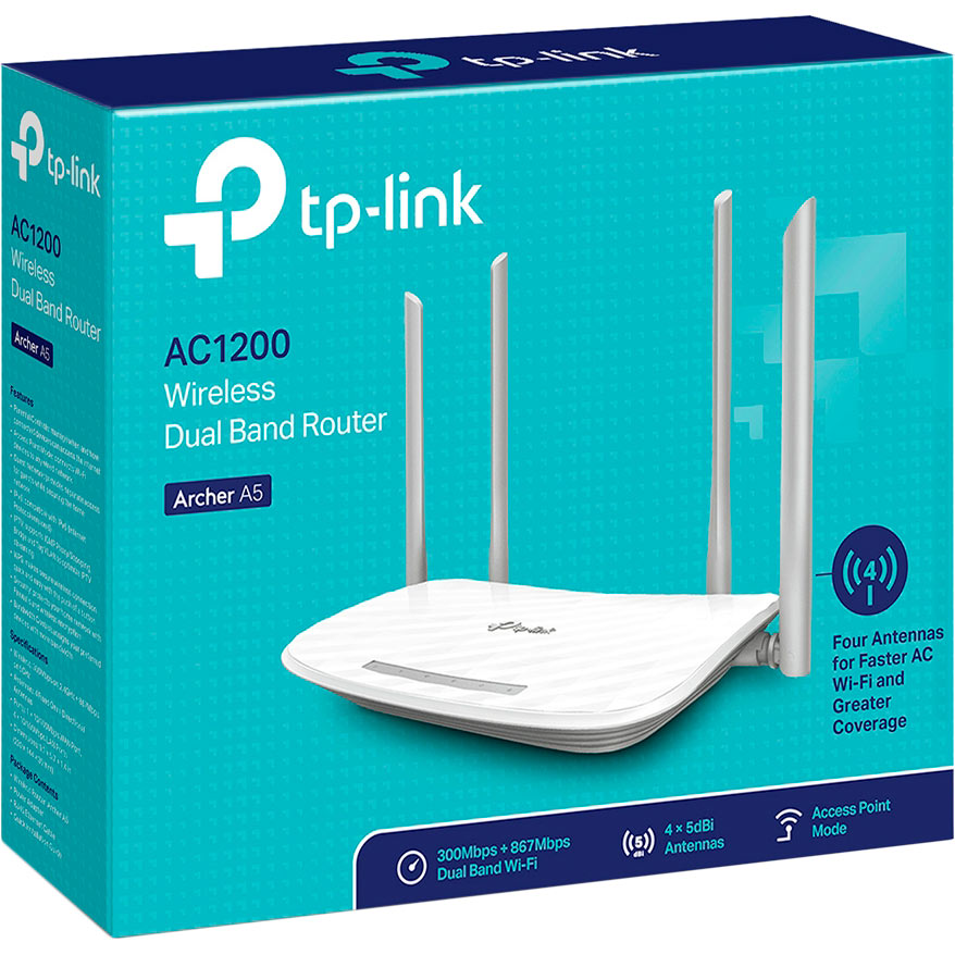 Wi-Fi роутер TP-LINK ARCHER A5 AC1200 Дополнительные режимы работы точка доступа