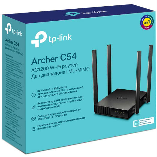 Зовнішній вигляд Wi-Fi роутер TP-LINK ARCHER C54