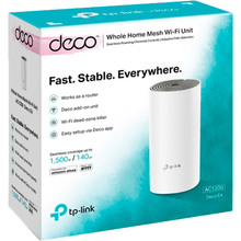 Mesh Wi-Fi система TP-LINK DECO E4 (DECO-E4-1-PACK)