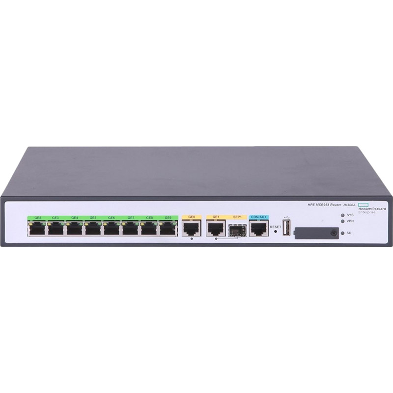 

Маршрутизатор HP FlexNetwork MSR958 (JH300A), FlexNetwork MSR958 (JH300A)