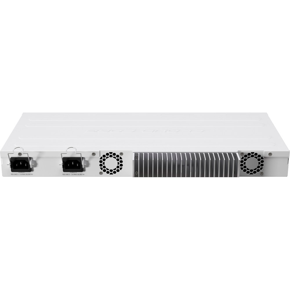 Маршрутизатор MIKROTIK CCR2004-1G-12S+2XS 1xGE 12xSFP+ 2x25G SFP28 Додатково процесор: AL32400, номінальна частота процесора: 1.7 GHz кількість ядер процесора: 4, об'єм оперативної пам'яті: RouterOS v6 1792MB ECC / RouterOS v7 4GB ECC, забезпечений двома змінними вбудованими блоками живлення з можливістю гарячої заміни)