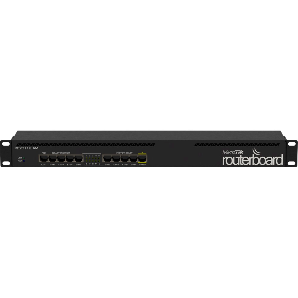 

Маршрутизатор MIKROTIK RouterBOARD 2011iL-RM 5xFE Rack (RB2011iL-RM), RouterBOARD 2011iL-RM 5xFE Rack (RB2011iL-RM)