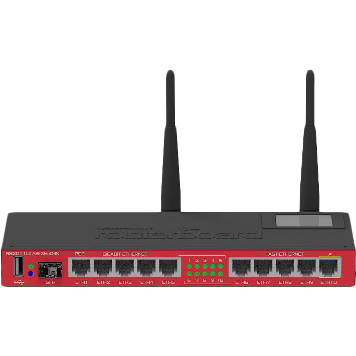 

Маршрутизатор MIKROTIK RouterBOARD RB2011UiAS-2HnD-IN (RB2011UIAS-2HND-IN), RouterBOARD RB2011UiAS-2HnD-IN