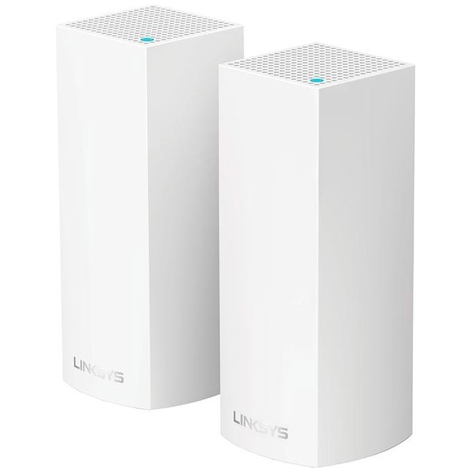 

Mesh Wi-Fi система LINKSYS VELOP WHW0302 AC2200 White 2 шт (WHW0302-EU), VELOP WHW0302 AC2200, MESH, білий (2шт.)