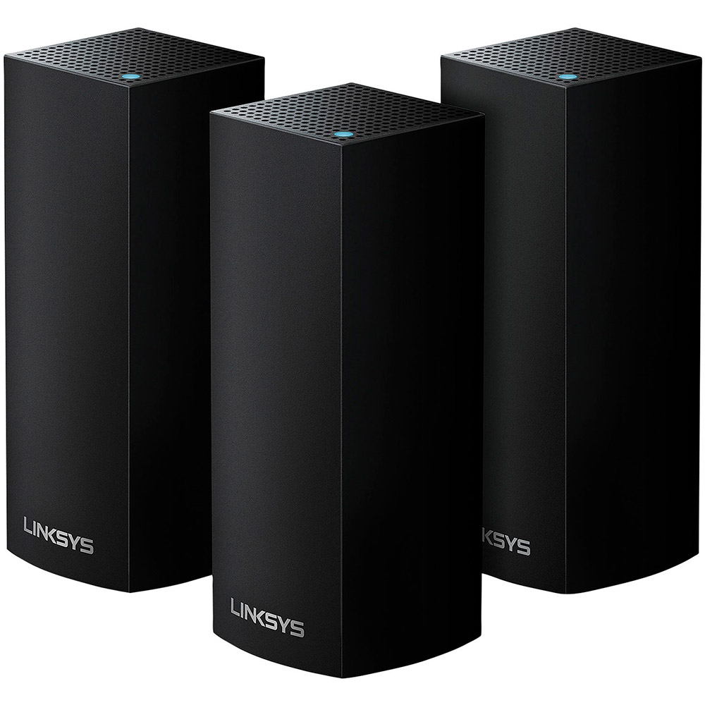 

Mesh Wi-Fi система LINKSYS VELOP WHW0303B AC2200 Black 3 шт (WHW0303B-EU), VELOP WHW0303B AC2200, MESH, чорний (3шт.)