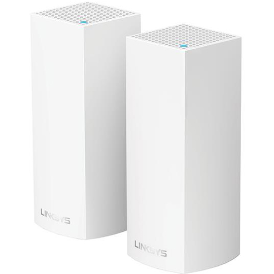 

Mesh Wi-Fi система LINKSYS VELOP WiFi 6 MX10600 AX5300 White 2 шт (MX10600-EU), VELOP WiFi 6 MX10600 AX5300, MESH, білий (2шт.)