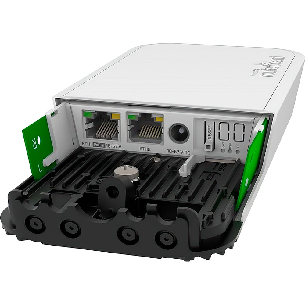 Точка доступу MIKROTIK wAP ac LTE Kit (RBWAPGR-5HACD2HND&R11E-LTE6) Додатково Процесор: IPQ-4018; Номінальна частота процесора: 716 МГц; Кількість ядер процесора: 4; Об'єм оперативної пам'яті: 128 МВ; Розмір сховища даних; 16 MB; Тип сховища даних:FLASH