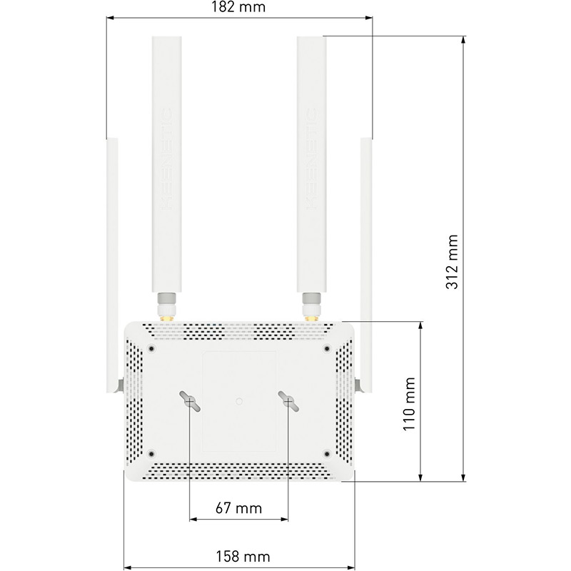 Изображение Маршрутизатор KEENETIC Runner 4G (KN-2210)
