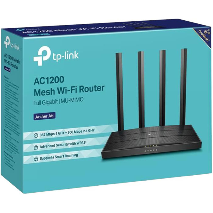 Изображение Wi-Fi роутер TP-LINK Archer A6 AC1200 (ARCHER-A6)