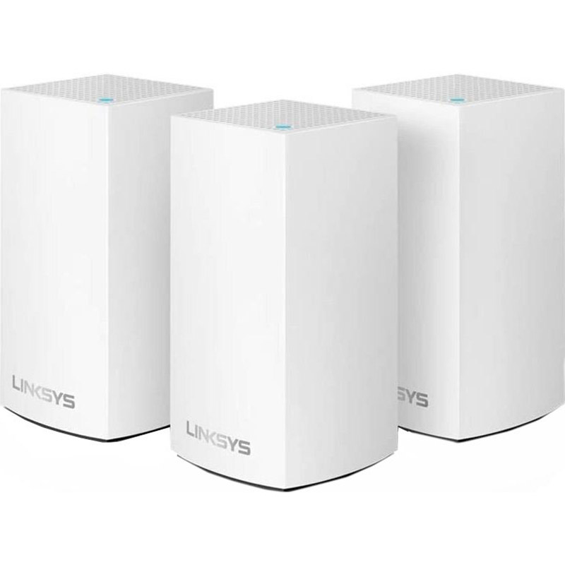 

Mesh Wi-Fi система LINKSYS VELOP VLP0103 AC1200 MESH 2xGE WAN/LAN BT 4.1 3 шт White (VLP0103-EU), VELOP VLP0103 AC1200, MESH, 2xGE WAN/LAN,