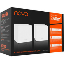 Mesh Wi-Fi система TENDA MW12 NOVA MESH AC2100 2 шт White (MW12-KIT-2)