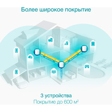 Wi-Fi роутер TP-LINK DECO X50 3PK AX3000 3xGE LANWAN MU-MIMO OFDMA