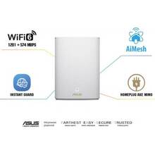 Роутер ASUS ZenWiFi AX Hybrid XP4 1PK AX1800 AV1300 White (XP4-1PK-WHITE)