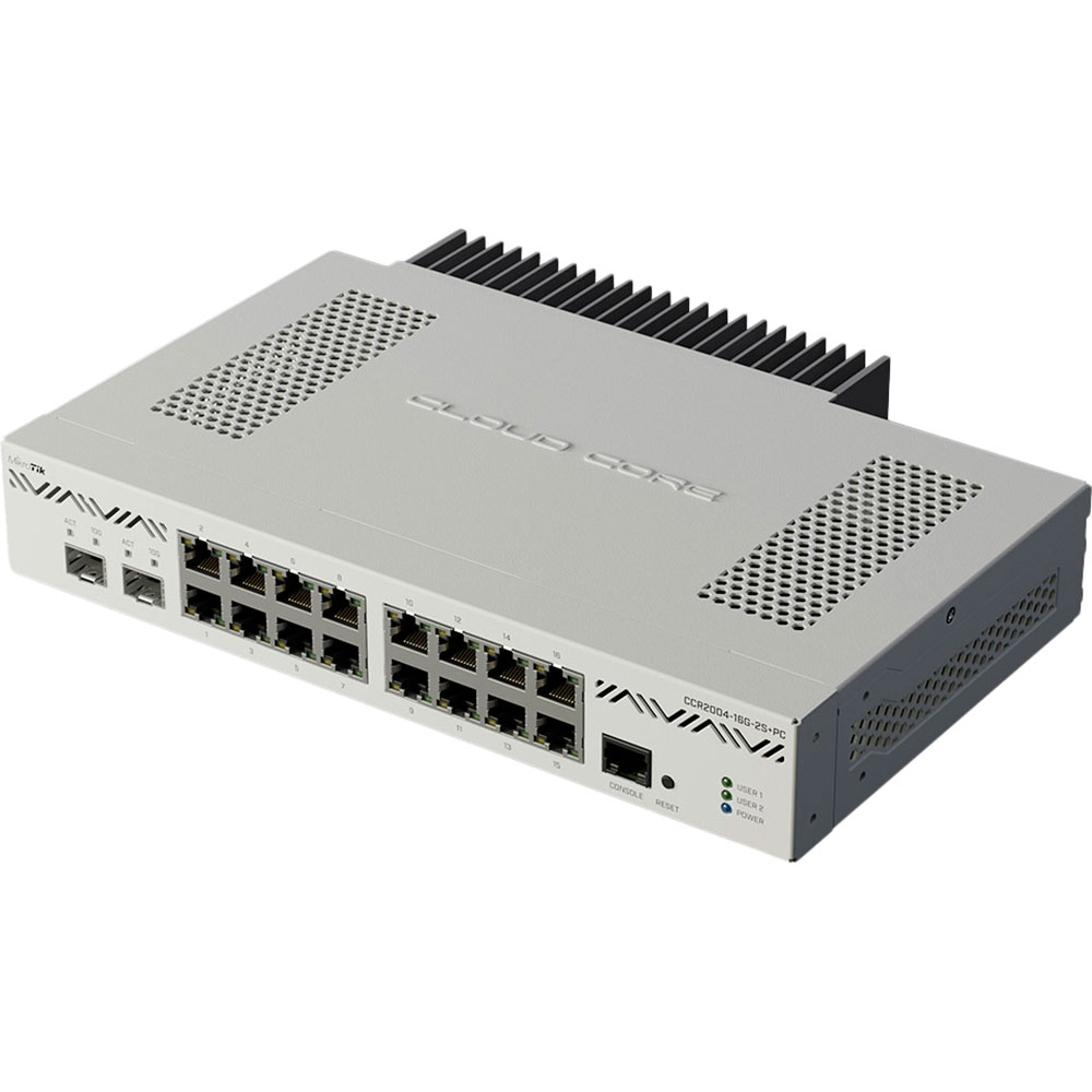 Маршрутизатор MIKROTIK Cloud Core Router 2004-16G-2S+PC Количество LAN-портов (RJ-45) 16