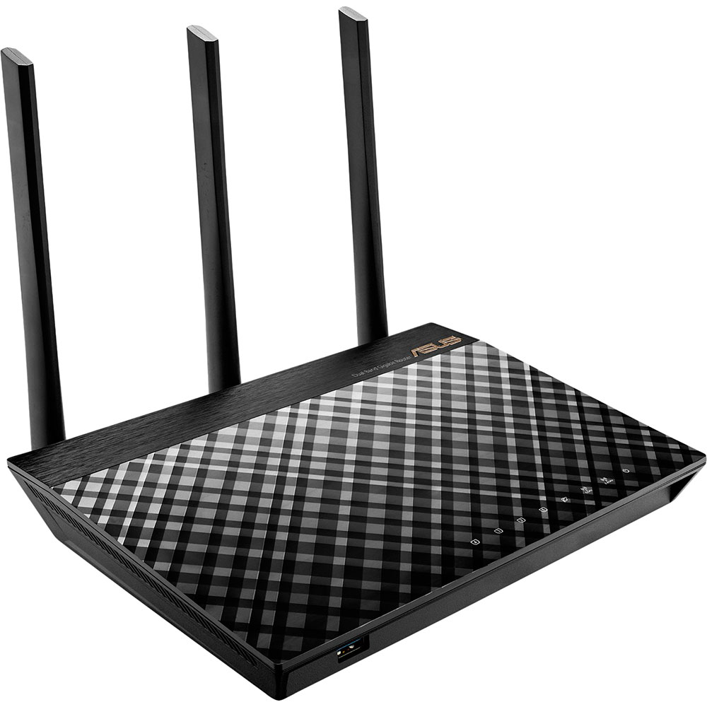 Маршрутизатор ASUS RT-AC1900U (90IG04K0-BU9000) Додатково Підтримка Beamforming; З віддаленим керуванням