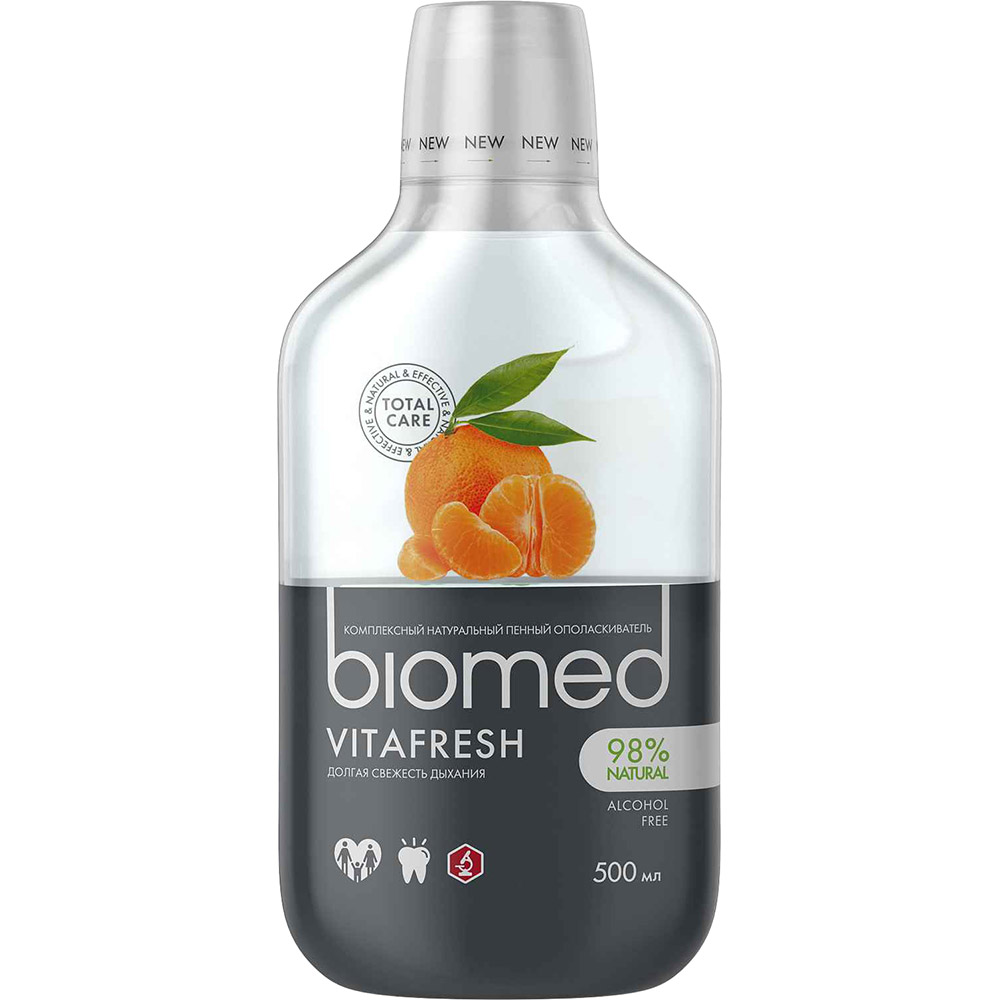 

Ополаскиватель для полости рта BioMed Vitafresh 500 мл (7640168930646), Bm VITAFRESH RU-CIS(19) Ополіскувач, 500 мл