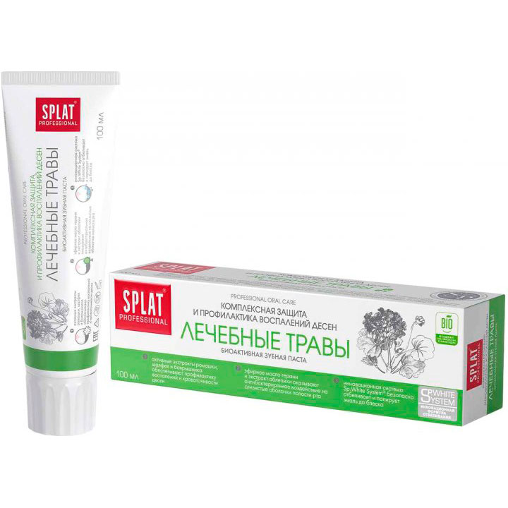 

Зубная паста SPLAT Professional Medical Herbs/Лечебные (7640168930097), Зубна паста Professional Medical Herbs/Лечебные