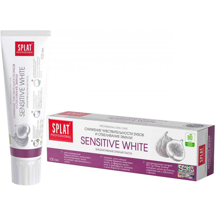 

Зубная паста SPLAT Professional SENSITIVE WHITE /СЕНСИТИВ (4603014008473), Зубна паста Professional SENSITIVE WHITE /СЕНСИТИВ