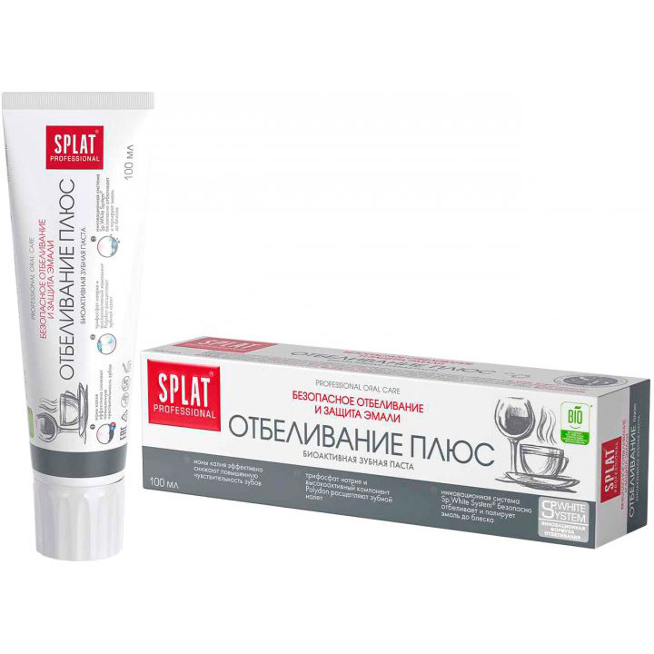 

Зубная паста SPLAT Professional White plus/Отбеливание (7640168930134), Зубна паста Professional White plus/Отбеливание
