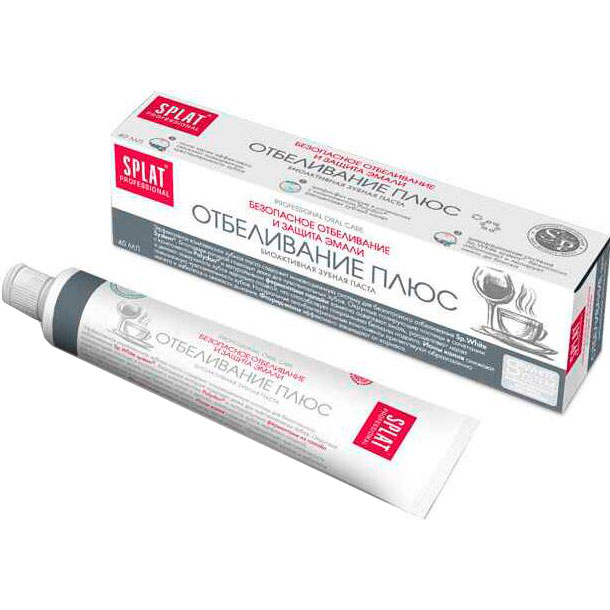 

Зубная паста SPLAT Prof. COMPACT White plus/Отбеливание (7640168930158), Зубна паста Prof. COMPACT White plus/Отбеливание