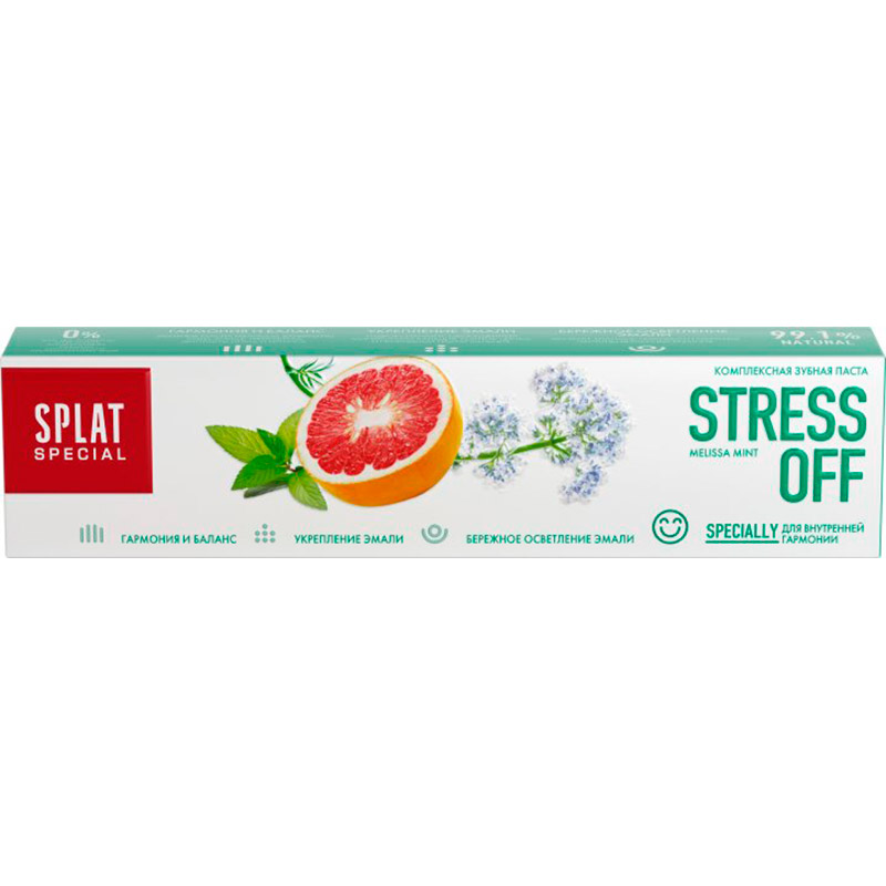 Зубна паста Splat Special-Stress Off 75 мл (4603014009814) Категорія для дорослих