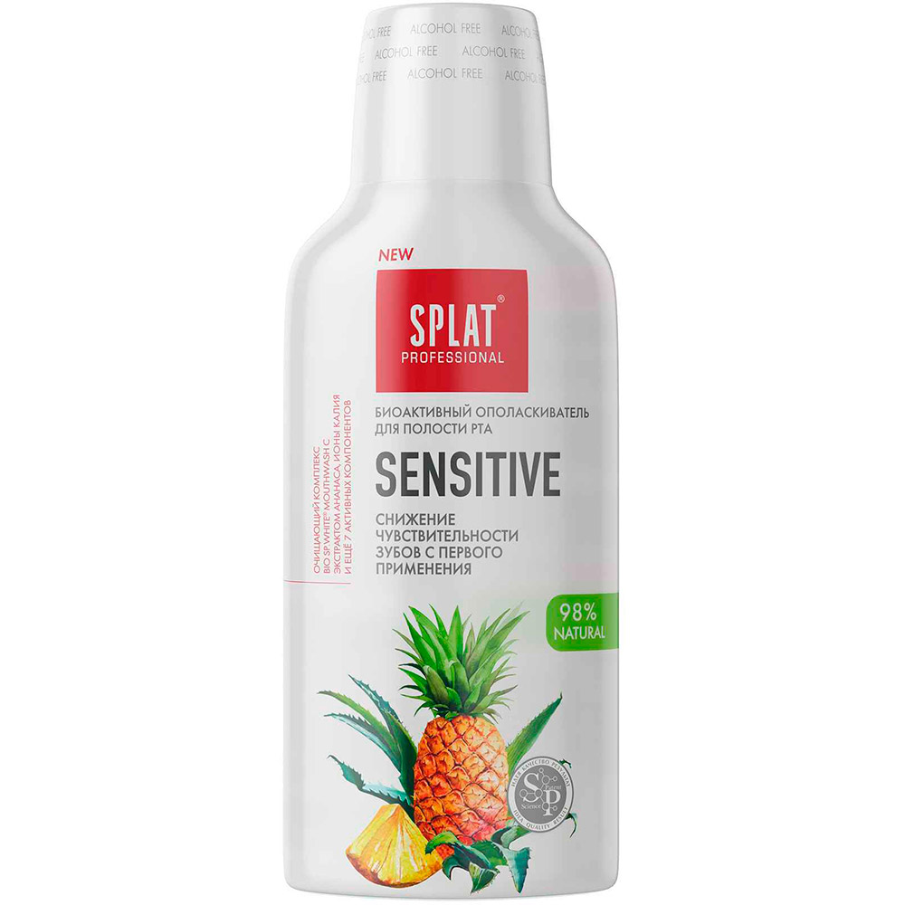 

Ополаскиватель для полости рта Splat Professional Sensetive 275 мл (4603014009999), SPL Ополіскувач Sensetive/Сенситив 275 мл