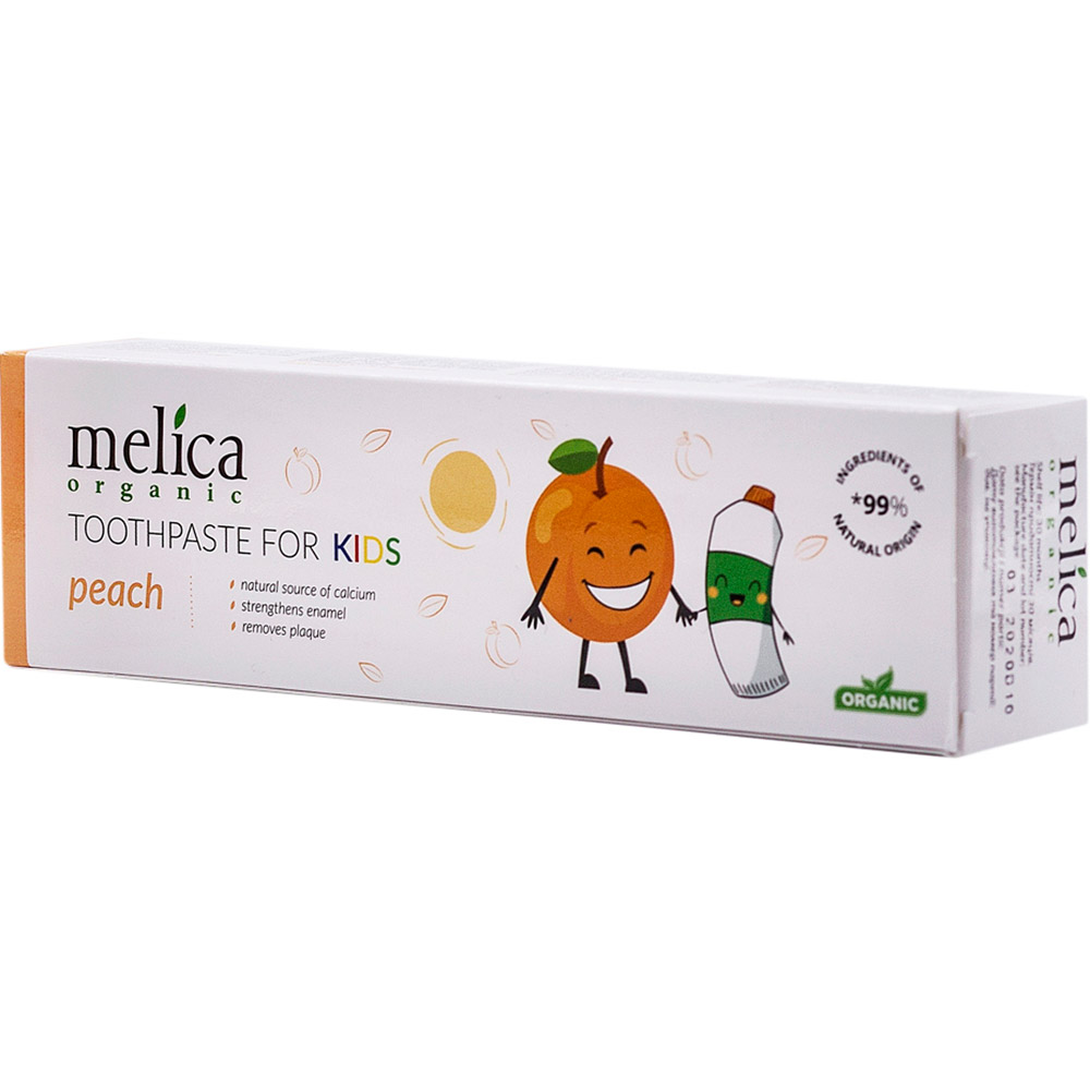 Зубна паста Melica Organic Персик 100 мл (4770416003617) Тип зубна паста