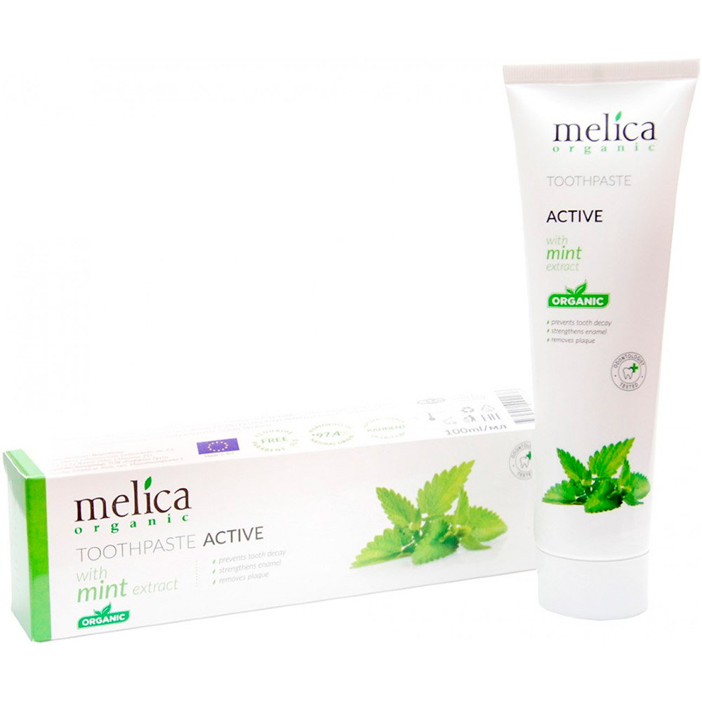 Зубная паста Melica Organic c экстрактом мяты 100 мл (4770416002238) Тип зубная паста