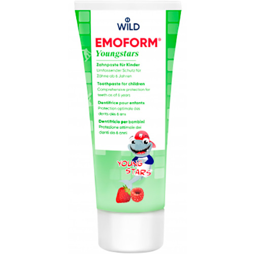 

Зубная паста DR. WILD Emoform Youngstars от 6 до 12 лет 75 мл (7611841701761/7611841701242), Зубна паста Emoform Youngstars от 6 до 12 лет