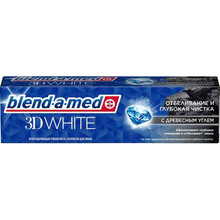 Зубна паста Blend-a-med 3D White Відбілювання та глибоке чищення з деревним вугіллям 100 мл (8001841142937)