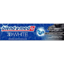 Зубна паста Blend-a-med 3D White Відбілювання та глибоке чищення з деревним вугіллям 100 мл (8001841142937)